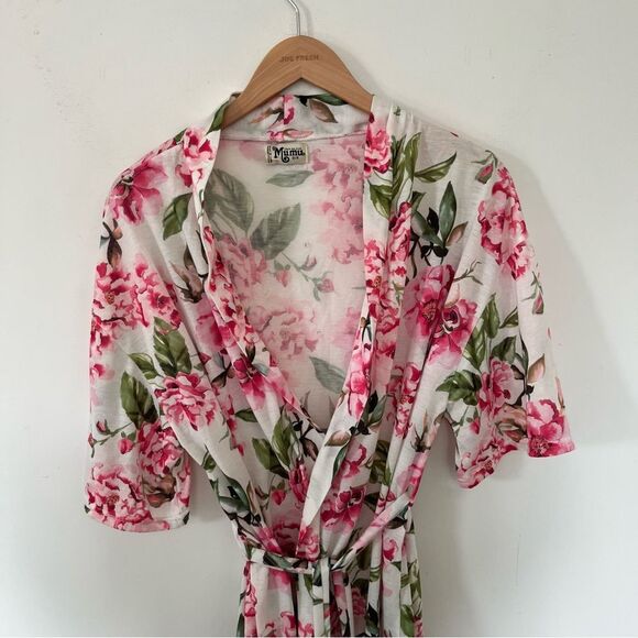Show Me Your MuMu Brie "Garden of Blooms" Lightweight Short Robe - Picture 10 of 11